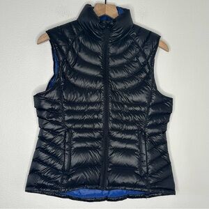 Bernardo Goose Down Vest Black Full Zip Puffer Vest Womens Medium Packable Black